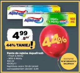 Netto Pasta do zębów Aquafresh oferta