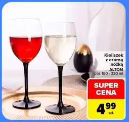 Carrefour Kieliszek z czarną nóżką oferta