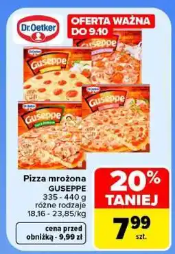 Carrefour Pizza mrożona GUSEPPE oferta