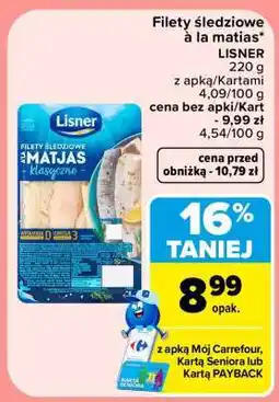 Carrefour Filety śledziowe à la matias oferta