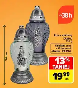 Carrefour Znicz szklany DUBAJ oferta