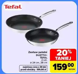 Carrefour Zestaw patelni DUETTO+ TEFAL oferta