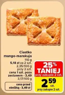 Carrefour Ciastko mango-marakuj oferta