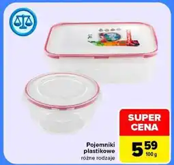 Carrefour Pojemniki plastikowe oferta