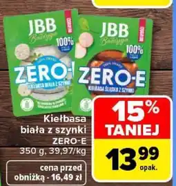 Carrefour Kiełbasa biała z szynki ZERO-E oferta