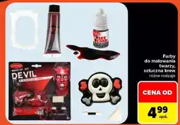 Carrefour Farby do malowania twarzy, sztuczna krew oferta
