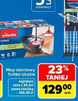 Carrefour Mop obrotowy Turbo Vileda oferta