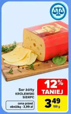 Carrefour Ser żółty KRÓLEWSKI SIERPC oferta