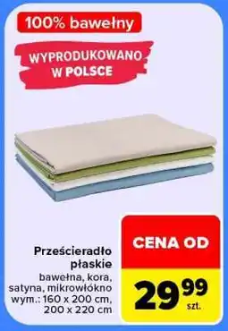 Carrefour Prześcieradło płaskie oferta