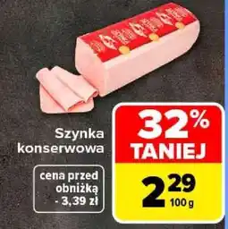 Carrefour Szynka konserwowa oferta