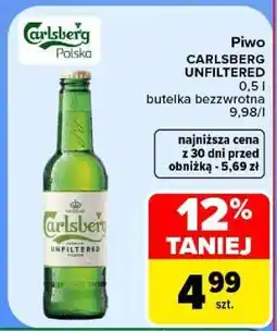 Carrefour CARLSBERG UNFILTERED oferta