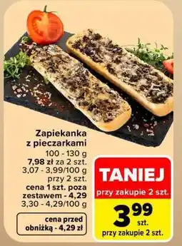 Carrefour Zapiekanka z pieczarkami oferta