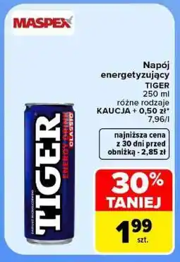 Carrefour Napój energetyzujący Tiger oferta