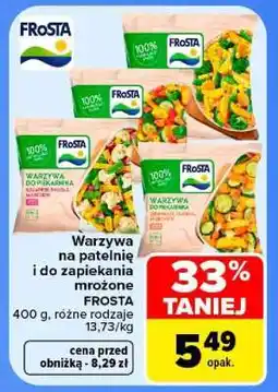 Carrefour Warzywa na patelnię i do zapiekania mrożone FROSTA oferta