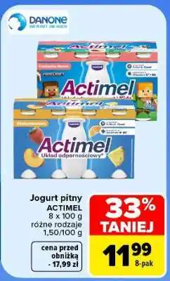 Carrefour Jogurt pitny ACTIMEL oferta