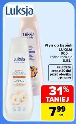Carrefour Płyn do kąpieli Luksja oferta