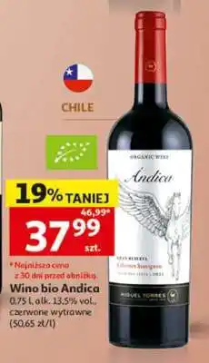 Auchan Wino bio Andica oferta
