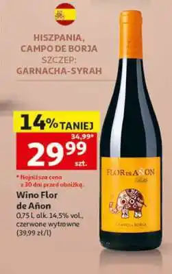 Auchan Wino Flor de Añon oferta