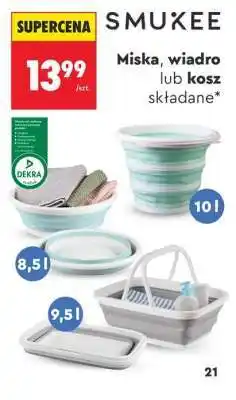 Biedronka Miska, wiadro lub kosz składane oferta