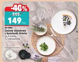 Biedronka Zestaw obiadowy z kamionki Artena oferta