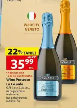 Auchan Wino Prosecco La Casada oferta