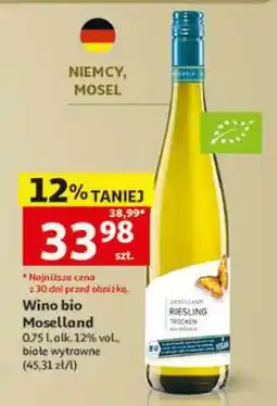Auchan Wino bio Moselland oferta