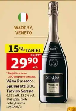 Auchan Wino Prosecco Spumante DOC Treviso Serena oferta