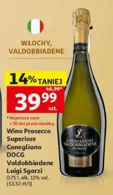 Auchan Wino Prosecco Superiore Conegliano DOCG Valdobbiadene Luigi Sgarzi oferta