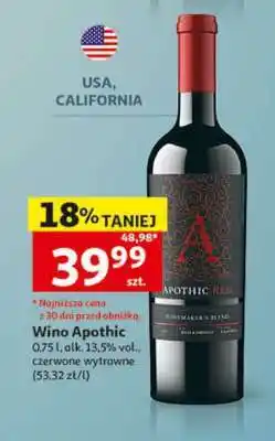 Auchan Wino APOTHIC oferta