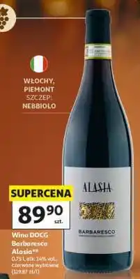 Auchan Wino DOCG Barbaresco Alasia oferta
