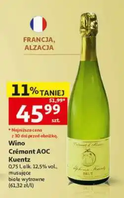 Auchan Wino Crémant AOC Kuentz oferta