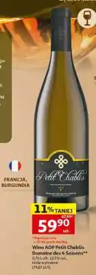 Auchan Wino AOP Petit Chablis Domaine des 4 Saisons oferta