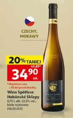 Auchan Wino Spätlese Habánské Sklepy oferta