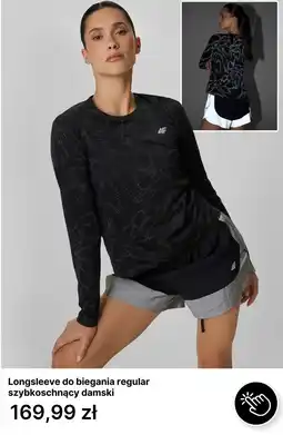 4F Longsleeve do biegania regular szybkooschnący damski oferta