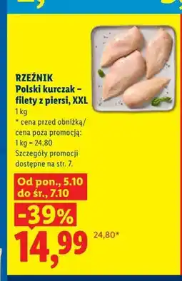 Lidl Polski kurczak filety z piersi XXL Rzeźnik oferta