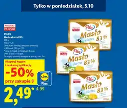 Lidl Masło ekstra Pilos 83% oferta
