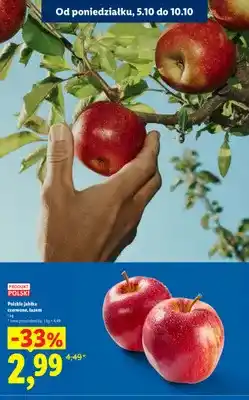 Lidl Jabłka polskie czerwone oferta