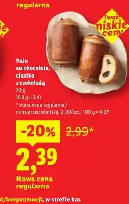 Lidl Pain au chocolate ciastko z czekoladą oferta