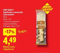 Lidl Zapiekanka z mozzarellą i pieczarkami Chef Select oferta