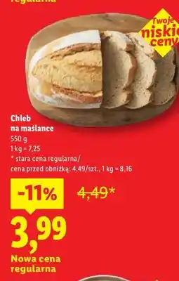 Lidl Chleb na maślance oferta