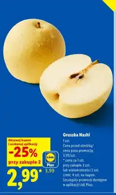 Lidl Gruszka Nashi oferta