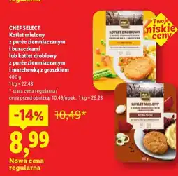 Lidl Kotlet mielony z purée ziemniaczanym i buraczkami Chef Select oferta