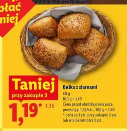Lidl Bułka z ziarnami oferta