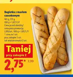Lidl Bagietka z masłem czosnkowym oferta