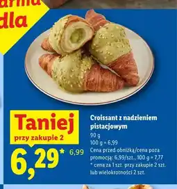 Lidl Croissant z nadzieniem pistacjowym oferta