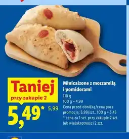 Lidl Minicalzone z mozzarellą i pomidorami oferta