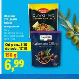 Lidl Oliwki marynowane mix oliwek z cytryną i bazylią Baresa oferta