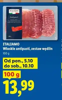 Lidl Włoskie antipasti zestaw wędlin Italiamo oferta