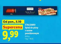 Lidl Spód do pizzy z sosem pomidorowym Italiamo oferta
