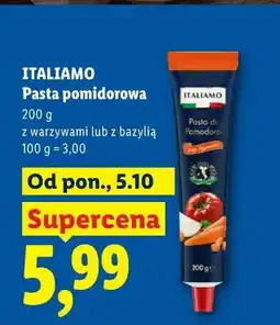 Lidl Pasta pomidorowa z warzywami Italiamo oferta